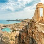 View from Acropolis in Lindos