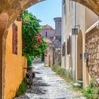 Medieval streets in Rhodes