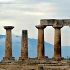 Ruins of Apollo temple in Corinth