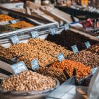 Various nuts from the Varvakeio Municipal Market