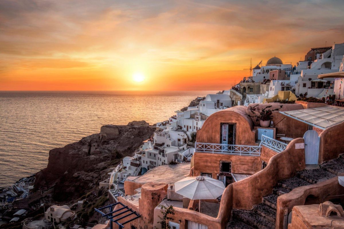 Sunset in Santorini Sunset in Santorini